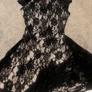 Elegant Black Lace Dress